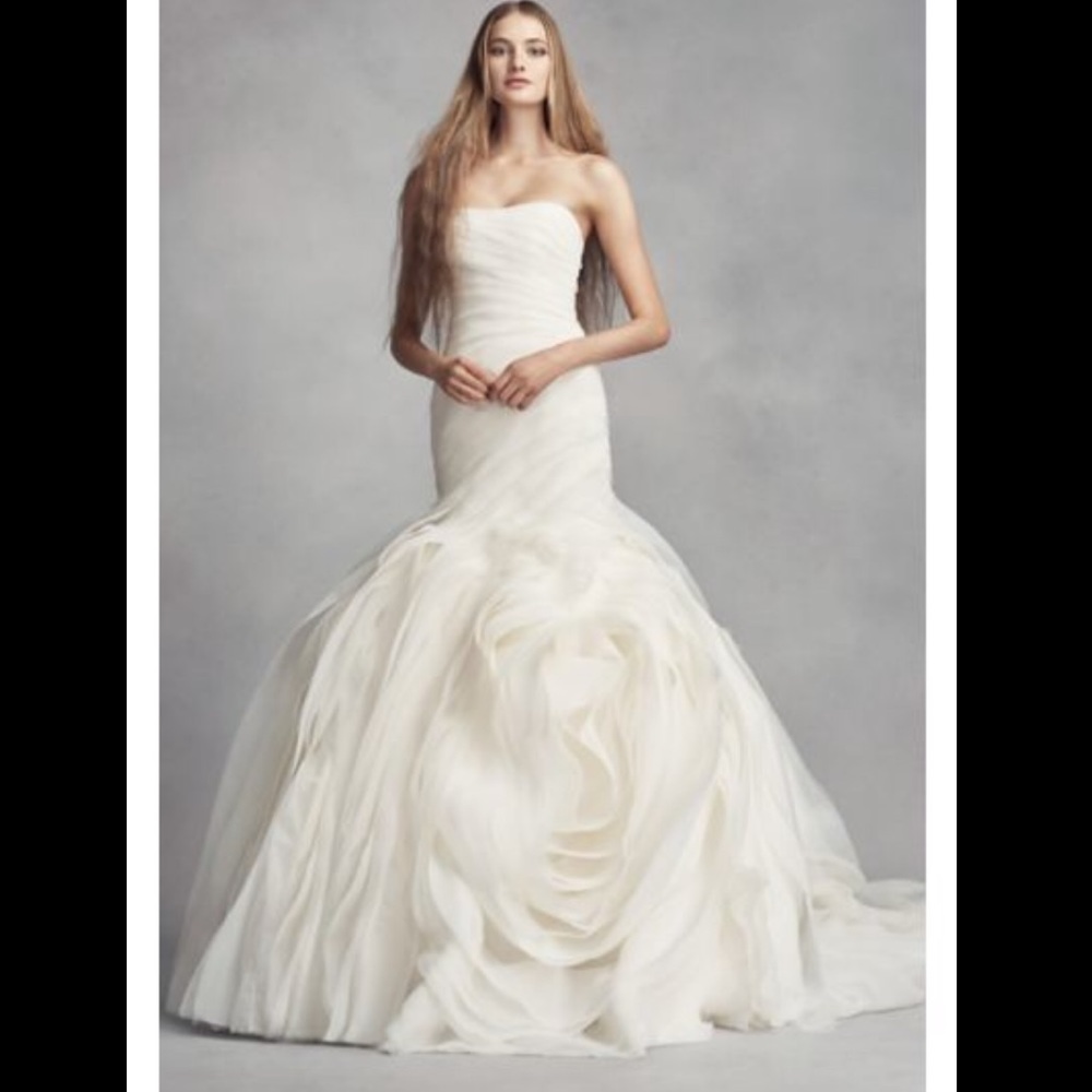 Vera Wang wedding dress with free veil & underslip